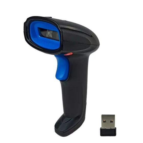 Imagem de Leitor Sem Fio Código De Barras Usb Bar Code Scanner 1d Cor Preto 110V/220V