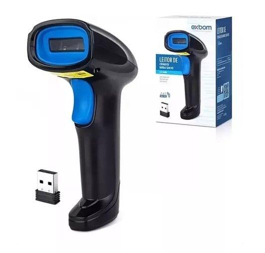 Imagem de Leitor Sem Fio Código de Barras USB Bar Code Scanner, Dande, Boleto, Ean, PDV, Wireless De Mão