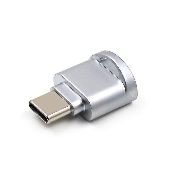 Imagem de Leitores de cartões eletrônicos leitor de cartão tipo-c liga de zinco usb 3.1 leitor de cartão multifuncional tf leitor de cartão otg