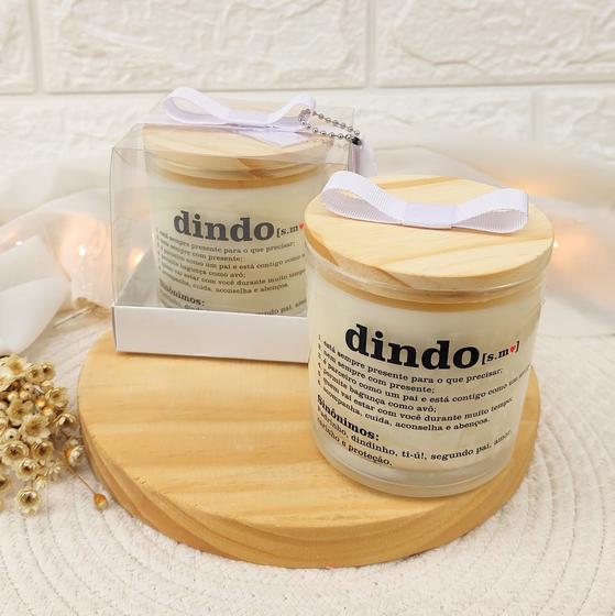 Imagem de lembrança batizado padrinhos VELA PERFUMADA 70G LAÇO CX A