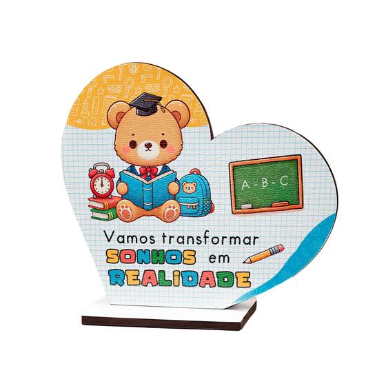 Imagem de Lembrancinha Coração para Colorir Infantil Escola Volta às Aulas