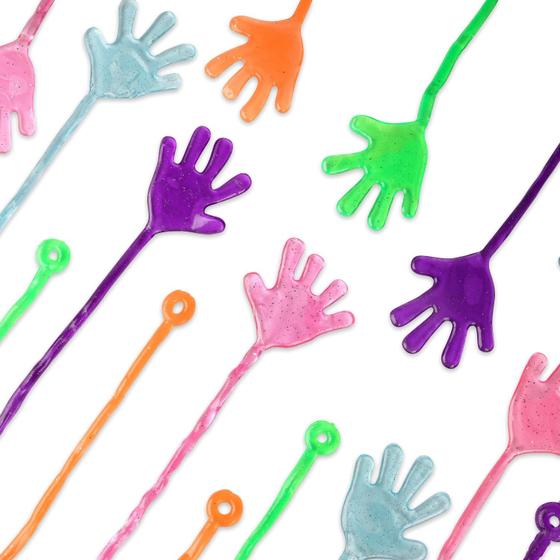 Imagem de Lembrancinhas de Festa Sticky Hands Neliblu - 24 Unidades com Glitter