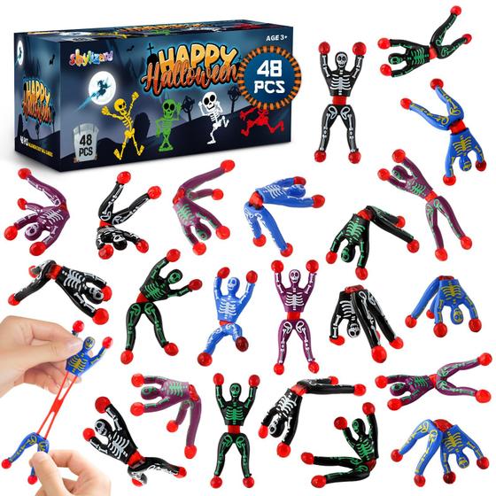 Imagem de Lembrancinhas de Halloween ShyLizard - 48 Peças de Brinquedos Pegajosos para Crianças