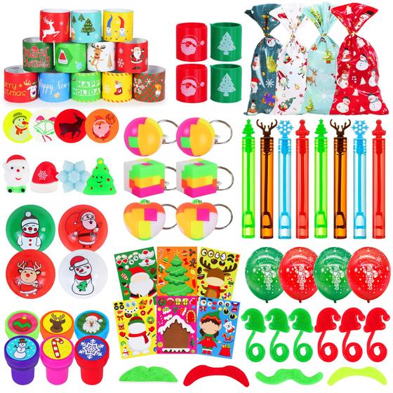 Imagem de Lembrancinhas de Natal Malhaii - 88 Unidades com Bolsa de Guloseimas para Crianças