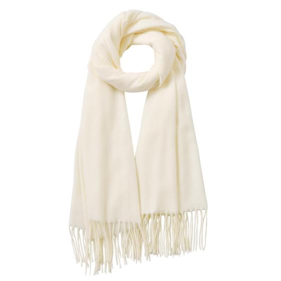 Imagem de Lenço de Inverno Clothirily - Cachecol Fashion com Toque de Cashmere - Branco