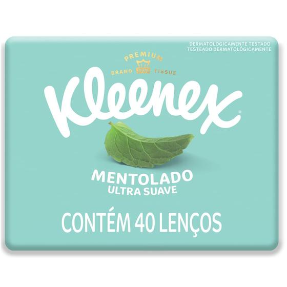Imagem de Lenço de Papel Kleenex Ultra Suave com Mentol 40 Unidades