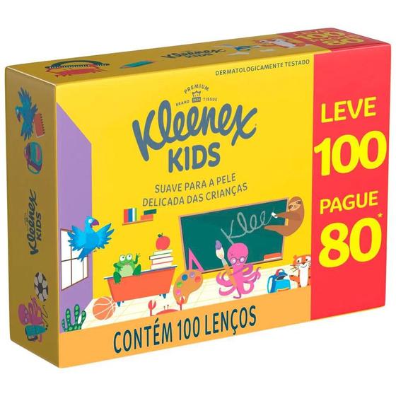 Lenço Kleenex Extra Suave Leve 100 Pague 80 Kit C/12 Unidades Menor preço em Lenço Kleenex Extra Suave Leve 100 Pague 80 Kit C/12 Unidades