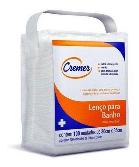 Lenço Para Banho Cremer 30cm X 35cm Com 100 Unidade Menor preço em Lenço Para Banho Cremer 30cm X 35cm Com 100 Unidade