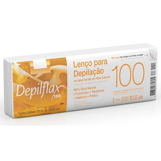 Imagem de Lenço para depilação depilflax de falso tecido c/100
