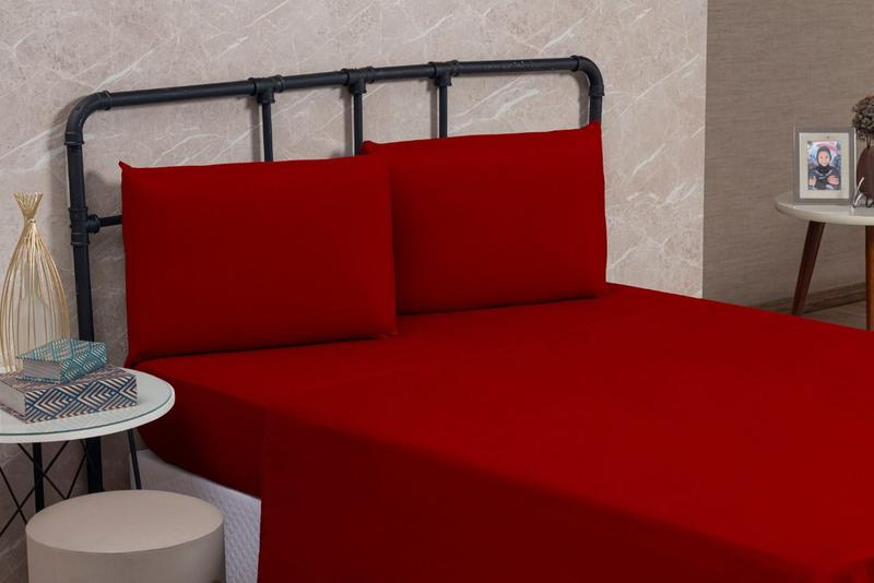 Imagem de Lenço Solteiro Infantil Avulso Liso Com Bainha Sem Elástico Linha BASIC 01 Peça Cama Box Microfibra