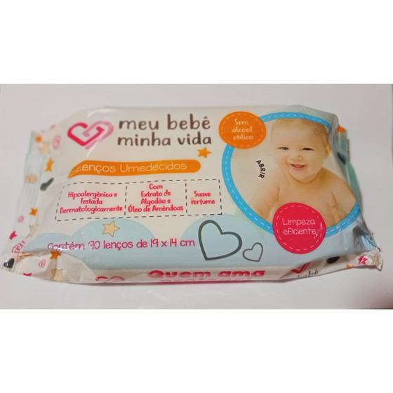Lenço Toalha Umedecida Meu Bebê Minha Vida c/ 40unds Menor preço em Lenço Toalha Umedecida Meu Bebê Minha Vida c/ 40unds