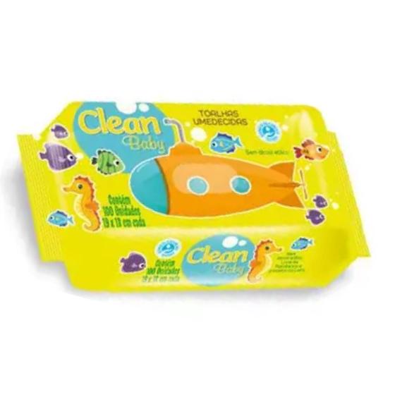 Imagem de Lenço Toalha Umedecidas Clean Baby 100 Unidades