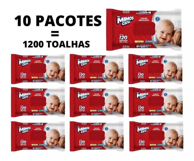 Imagem de  Lenço Toalhas Umedecidas My Mimos Kit C/10 Unidades