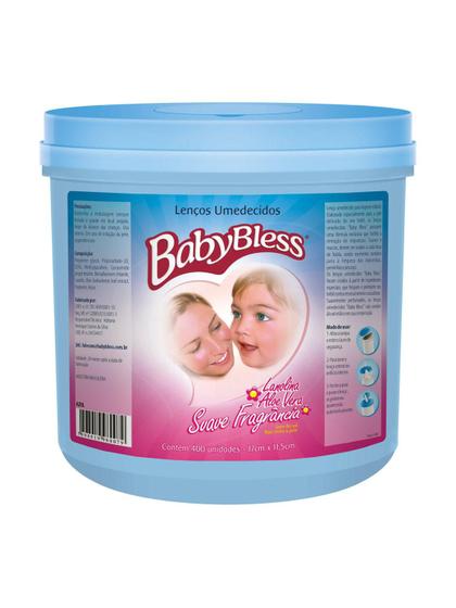 Imagem de Lenço Umedecido Babybless Balde Azul 480 Unidades