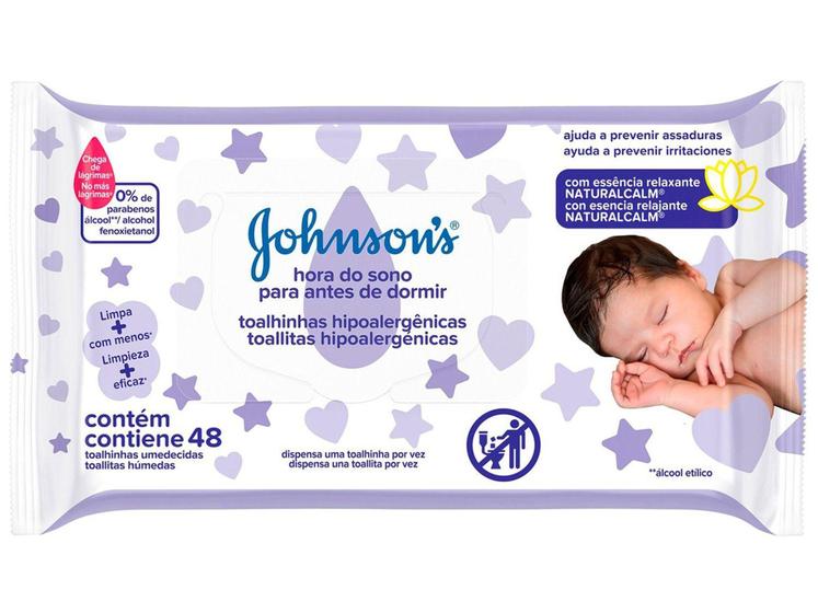 Imagem de Lenço Umedecido Johnsons Baby Hora do Sono - 48 Unidades