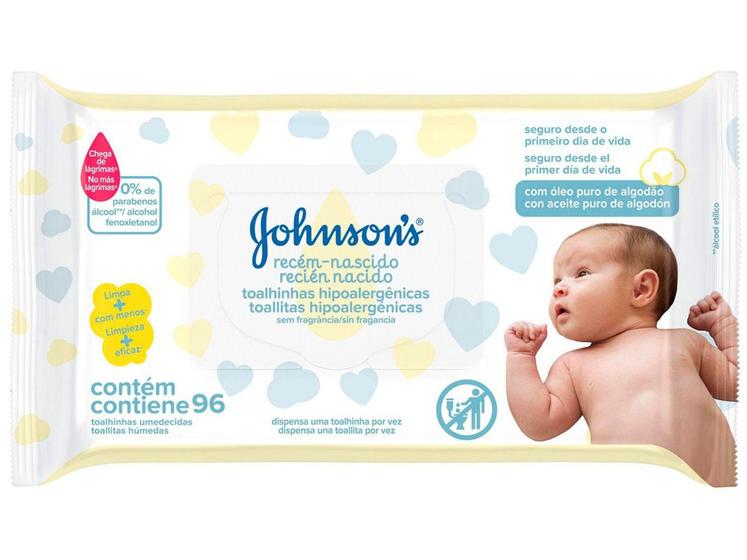 Imagem de Lenço Umedecido Johnsons Baby - Recém-Nascido 96 Unidades
