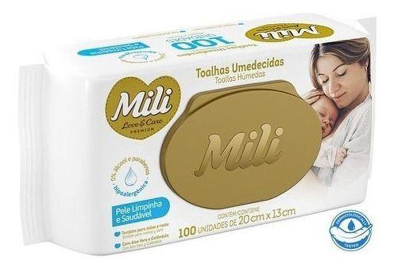 Lenço Umedecido Mili Love Care Com Tampa Toalhinha 100 Unid - FRALDAS ...