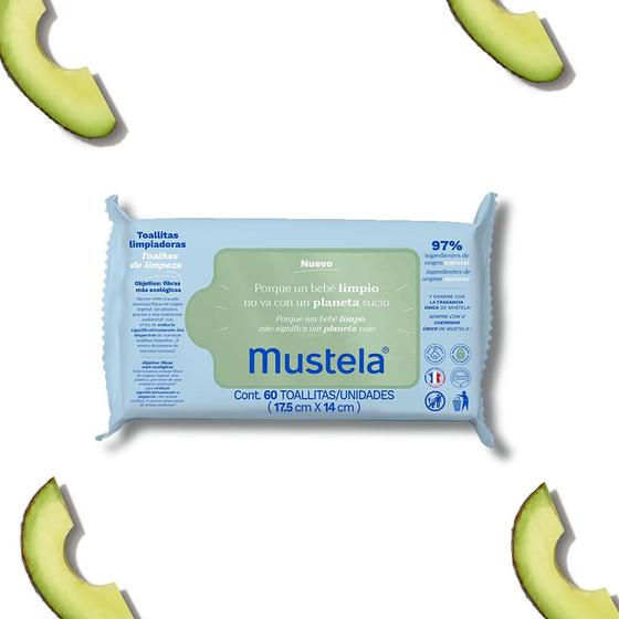 Imagem de Lenço Umedecido Mustela a Base de Plantas C/60 Unidades