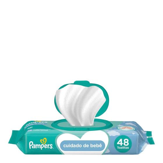 Imagem de Lenço Umedecido Pampers Regular com 48 Unidades