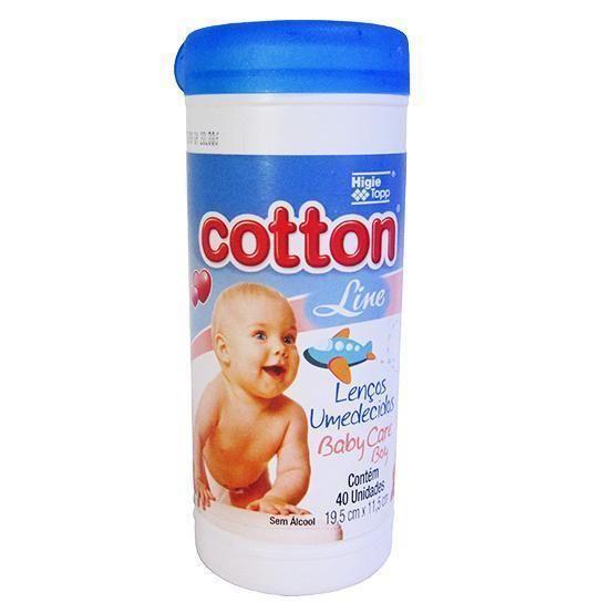 Imagem de Lenco Umedecido Pote ul Com 40 Pecas 19,5X11,5 Cotton Line