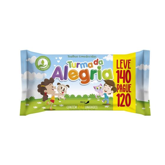 Lenço Umedecido Turma da Alegria - Leve 140 Pague 120 Menor preço em Lenço Umedecido Turma da Alegria - Leve 140 Pague 120