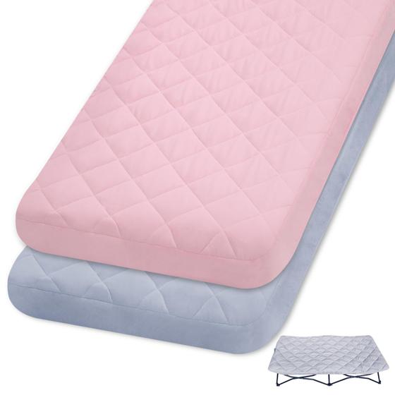 Imagem de Lençóis Acolchoados Portáteis Regalo My Cot - Pacote com 2 Unidades