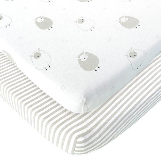 Imagem de Lençóis para Berço Portátil Pack and Play Joey + Joan - Compatíveis com 4moms Breeze