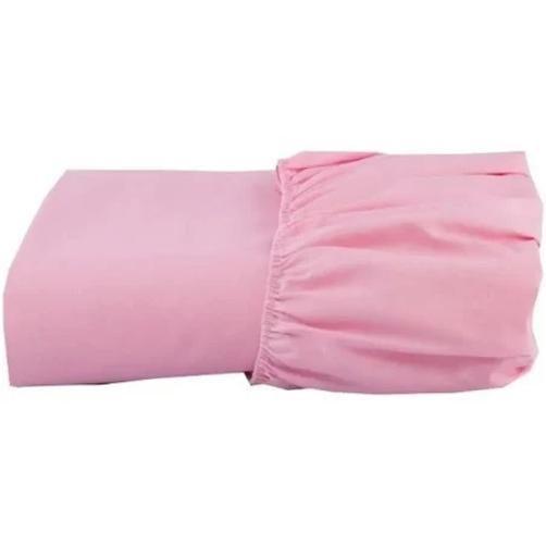Imagem de Lençol Avulso C/Elástico Rosa Solteiro 100 % Algodão