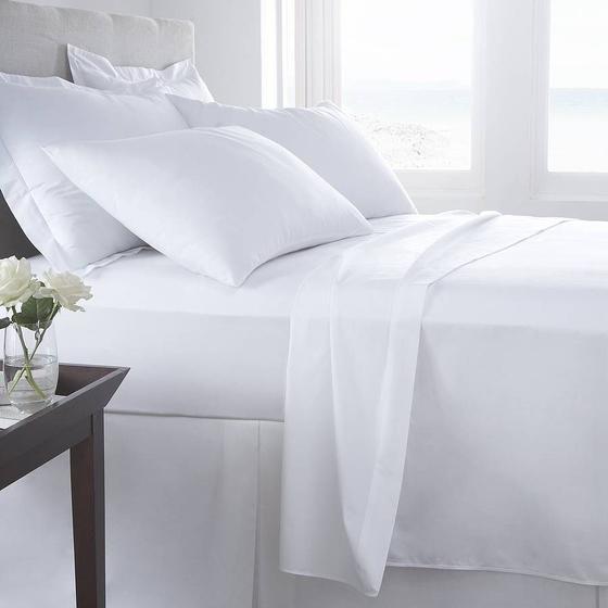 Lençol avulso com elástico casal percal 200 fios 100% algodão branco - branco - casal Menor preço em Lençol avulso com elástico casal percal 200 fios 100% algodão branco - branco - casal