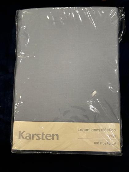 Imagem de Lençol Avulso com Elástico Queen Karsten 180 Fios 100% Algodão Liss Allure