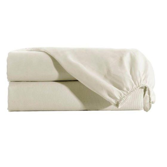 Imagem de Lençol Avulso King Com Elástico Perola 300 Fios 193x203x40cm - Naturalle