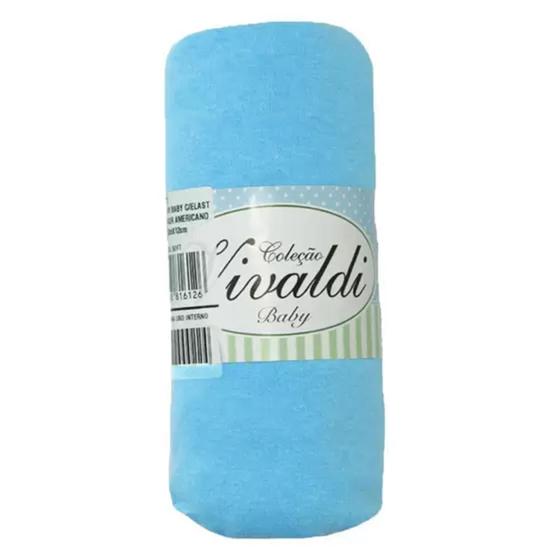 Imagem de Lençol Avulso Para Berço Com Elástico Em Malha 100% Algodão e Anti Alérgico