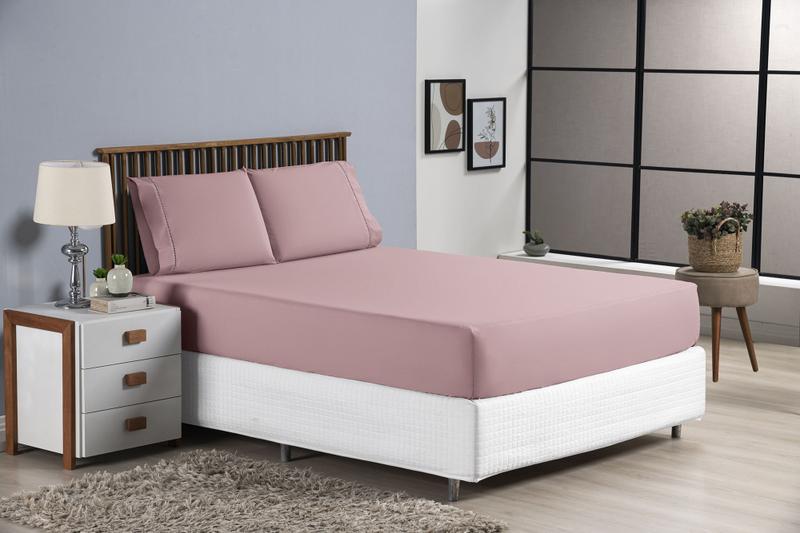 Lençol Avulso Queen Para Cama Box Com Elástico 180 Fios 100% Algodão Menor preço em Lençol Avulso Queen Para Cama Box Com Elástico 180 Fios 100% Algodão