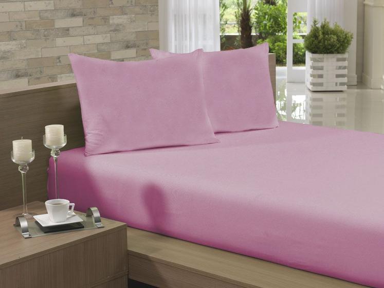 Imagem de Lençol Avulso Solteiro 135x240 Rosa Soft