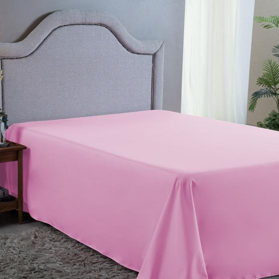 Imagem de Lençol Cama Box Casal 400 Fios Sem Elástico Toque Aveludado Lindo e Macio