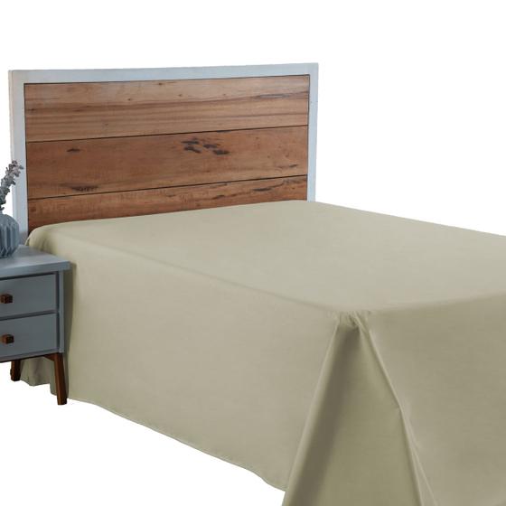 Imagem de Lençol Cama Box Queen 01 Peça Percal 300 Fios Liso SEM ELÁSTICO 100% Algodão PREMIUM Avulso