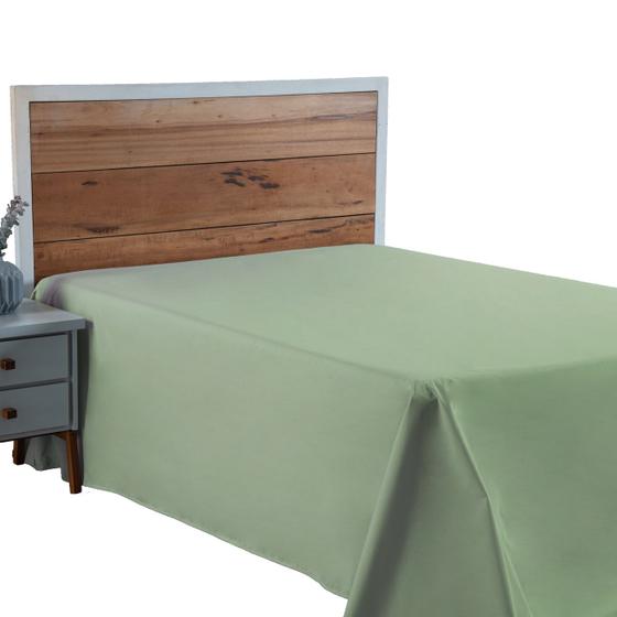 Imagem de Lençol Cama Box Queen 01 Peça Percal 300 Fios Liso SEM ELÁSTICO 100% Algodão PREMIUM Avulso