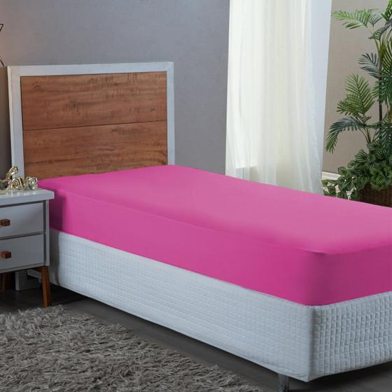 Imagem de Lençol Cama Box Solteiro 400 Fios Aveludado com Elástico 30CM Altura
