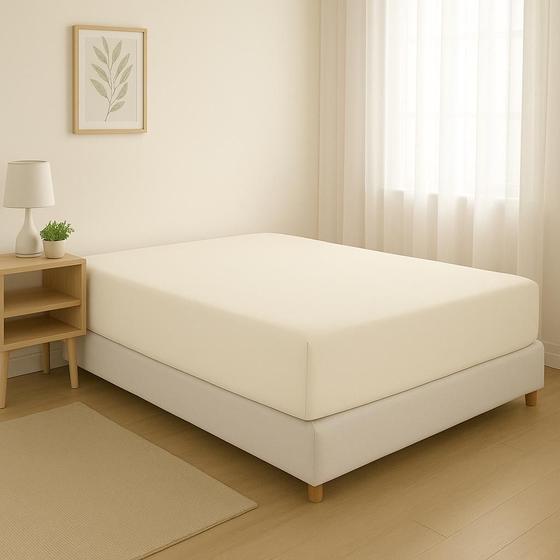 Imagem de Lençol cama Casal Avulso 400 Fios Com Elástico algodao