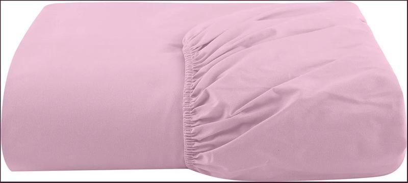 Imagem de Lençol Casal com elástico Avulso Percal 200 fios Rosa
