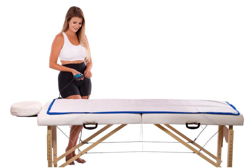 Imagem de Lençol Colchonete Térmico Maca Massagem Manta 170X70Cm 127V