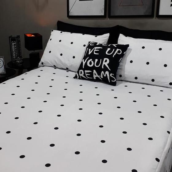 Imagem de Lençol com elástico casal comum 4 un pin up almofada decor