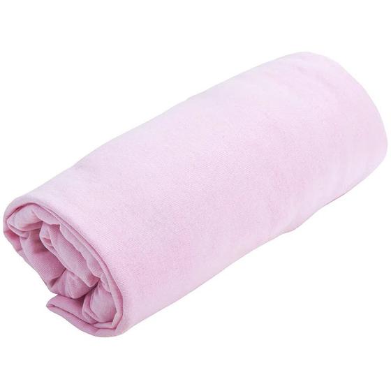 Imagem de Lençol com Elástico de Malha para Mini Cama Baby Joy Essence - Rosa