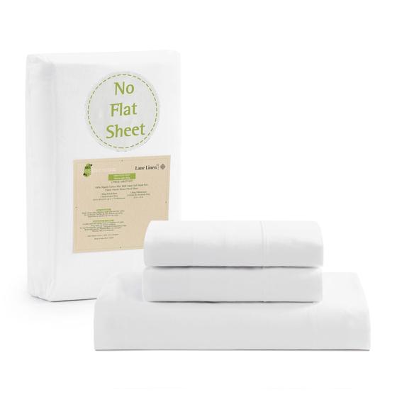 Imagem de Lençol com Elástico King Size LANE LINEN - 100% Algodão Orgânico
