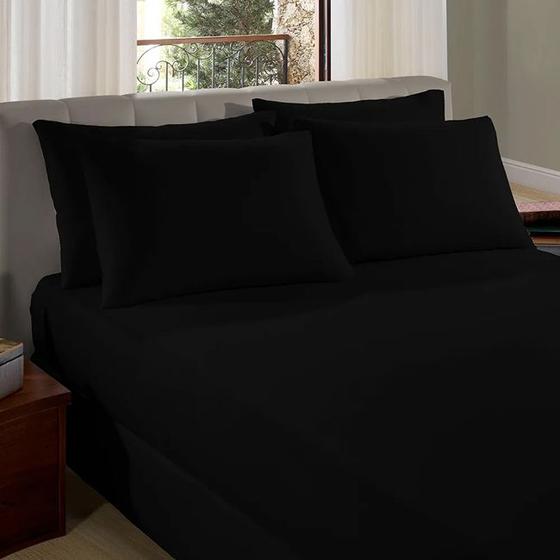Imagem de Lençol Com Elástico KING Size Liso Padrão 1,90x2,00x35cm 1 Peças 100% Avulso Algodão Vivaldi