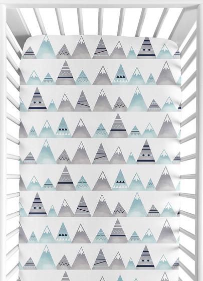 Imagem de Lençol de Berço com Elástico Sweet Jojo Designs - Coleção Mountains
