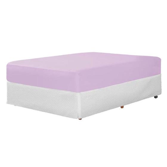 Imagem de Lençol de cama King Avulso 400 Fios Com Elástico 100% algodao com elastico