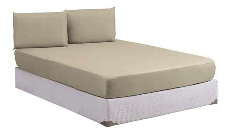 Imagem de Lençol De Casal 3 Pç Com Elástico Super King Gg 1,93 X 2,03