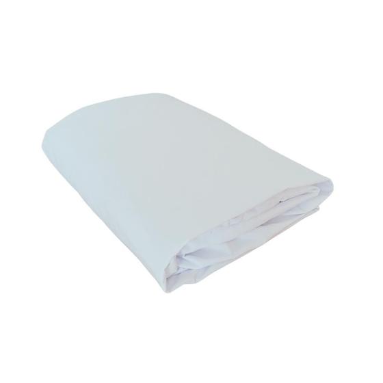 Imagem de Lençol de Elástico Solteiro Viúva 1,28m x 1,88m Percal 200 Fios 100% Algodão Branco Arrumadinho Enxovais