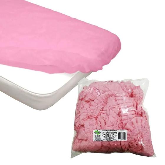 Imagem de Lençol descartável para maca com elástico com 10 unidades